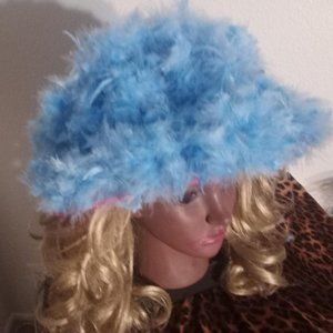 Baby Blue Fur Bucket Hat
